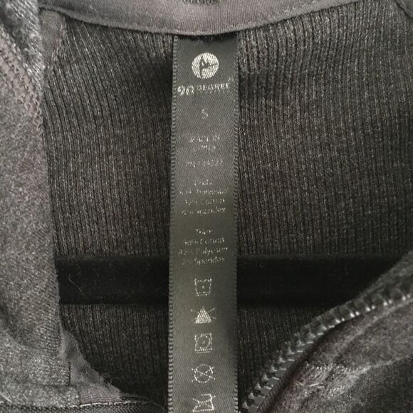 90 Degree by Reflex Front Zip Hooded Long Sleeve Sweatshirt Jacket Grey S - Picture 6 of 6